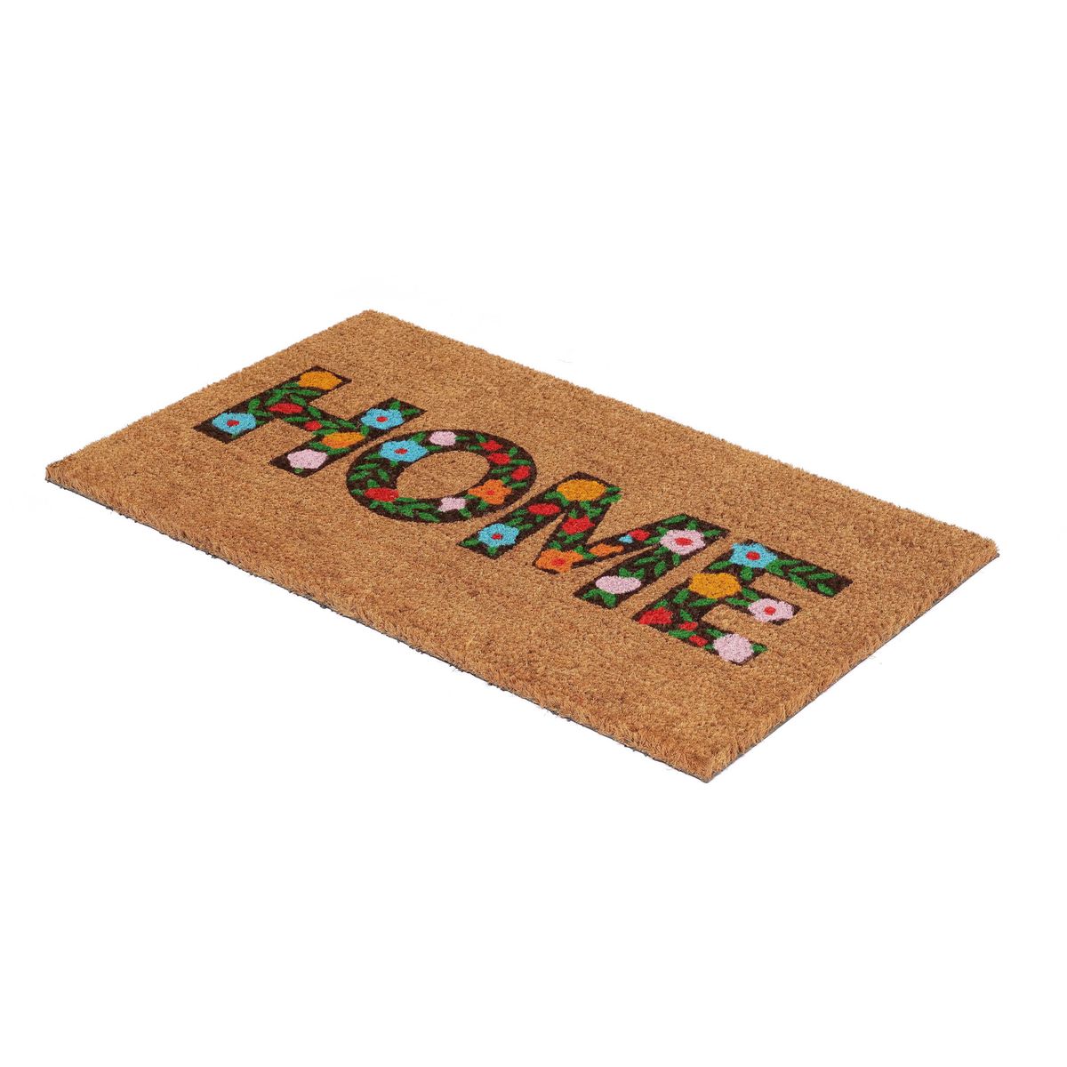 JUST HOME COLLECTION - Limpiapiés Home Flor 45x75 cm Coco Multicolor