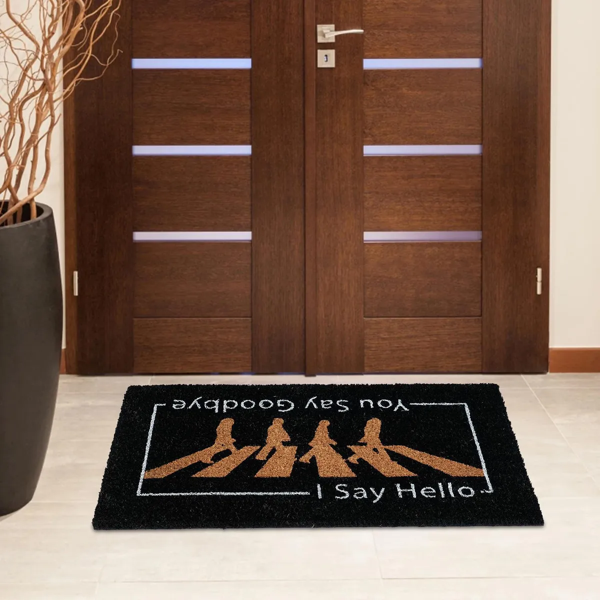 JUST HOME COLLECTION - Limpiapiés Say hello 45x75 cm PVC Multicolor