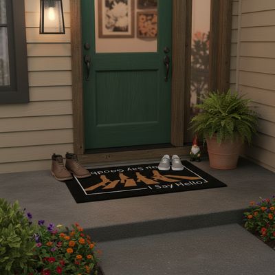 Imagen 2 del producto Limpiapies Say hello 45x75 cm PVC Multicolor