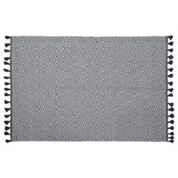 Alfombra Algodón 160x230 cm Algodón White/ DK grey