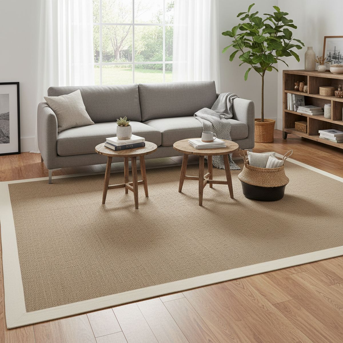 JUST HOME COLLECTION - Alfombra Grande Yute 200x290 cm Yute Natural