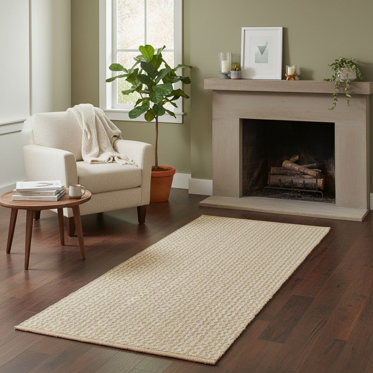 JUST HOME COLLECTION - Alfombra Pasillo Yute 60x200 cm Natural