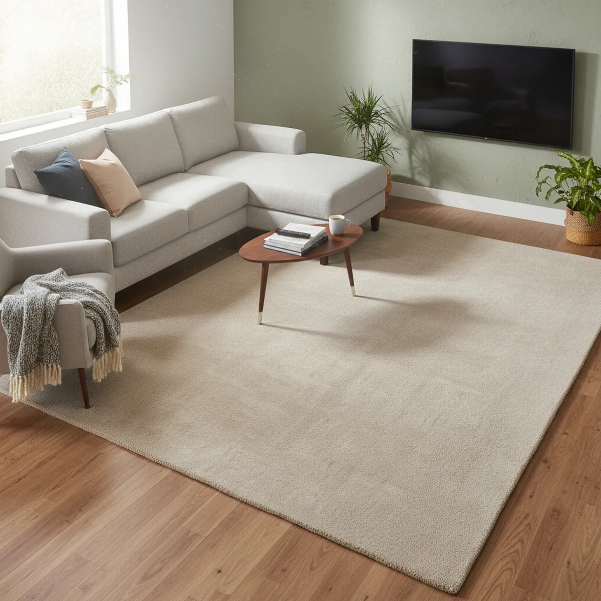 JUST HOME COLLECTION - Alfombra Reno 160x230 cm Plástico Beige