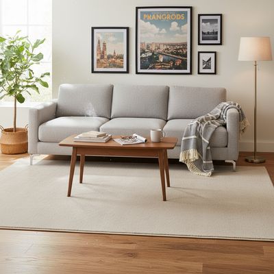 Imagen 2 del producto Alfombra Reno 120x170 cm Plástico Beige