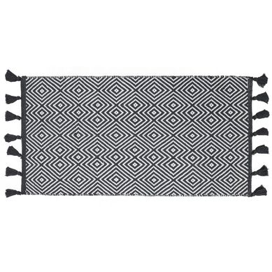 Bajada Algodn 60x110 cm Blanco/Gris