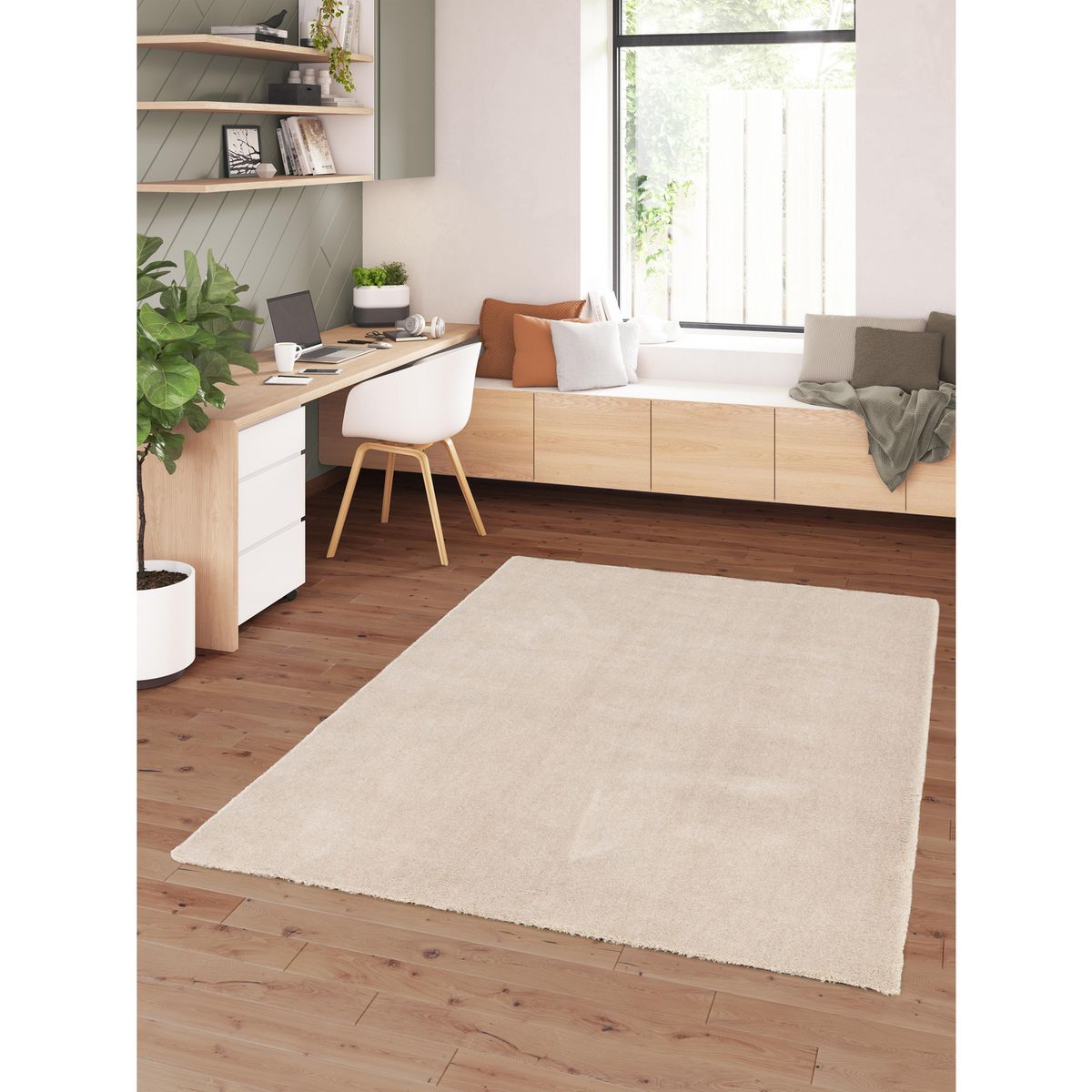 JUST HOME COLLECTION - Bajada de Cama Reno 60x115 cm Plástico Beige