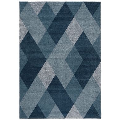 Bajada Elle geo 60x115 cm Azul