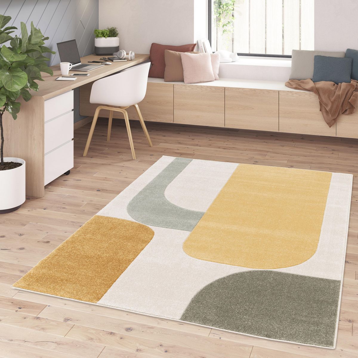 JUST HOME COLLECTION - Bajada de Cama Luna 60x115 cm Polipropileno Gris