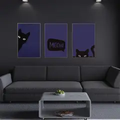 JUST HOME COLLECTION - Cuadro Cats 40x60 cm