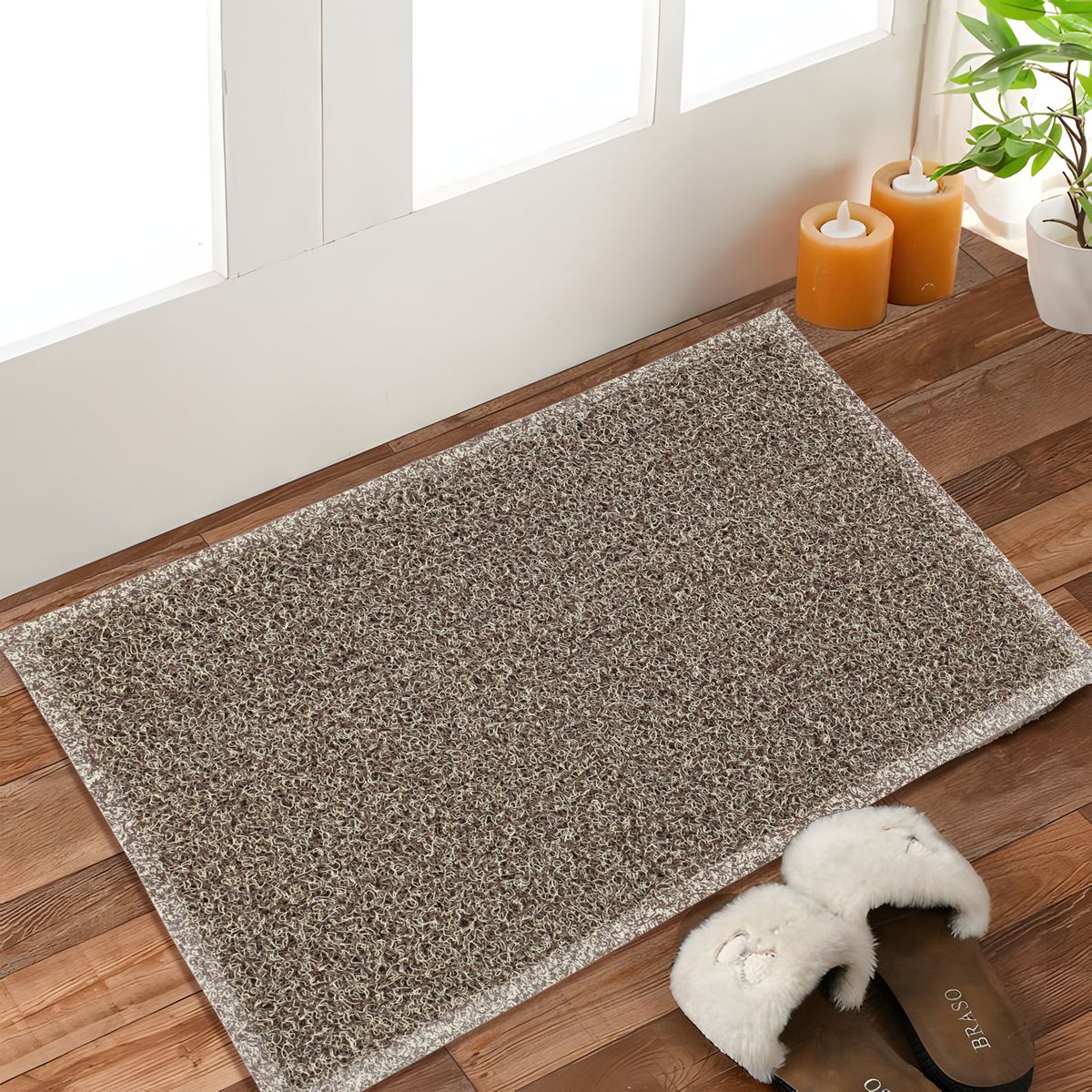 JUST HOME COLLECTION - Limpiapiés D50204 45x75 cm Beige