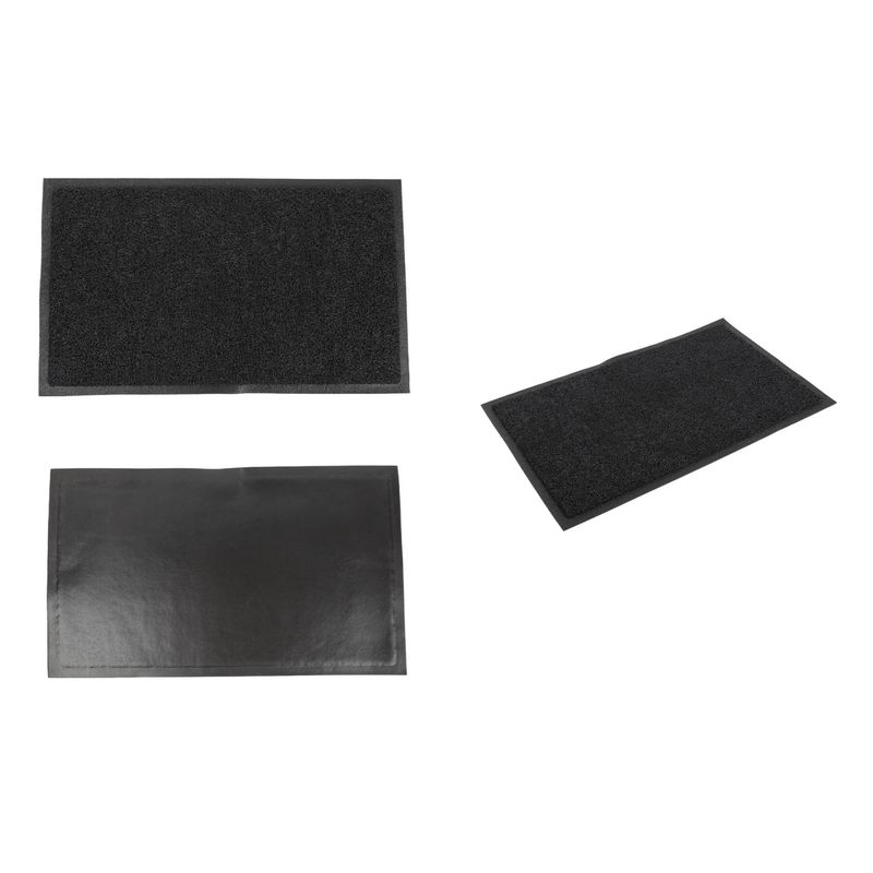 JUST HOME COLLECTION - Limpiapiés D50204 45x75 cm Negro