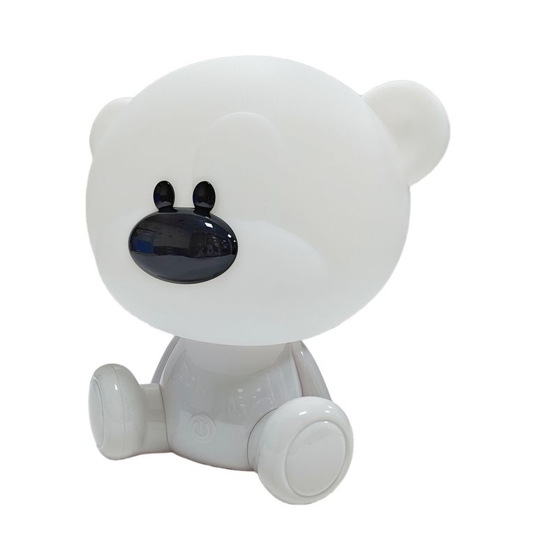 Lámpara de Escritorio Oso Espantacuco Blanco 17.5X24.5 cm