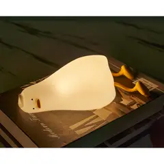 JUST HOME COLLECTION - Lámpara Led Patito Blanco 10.3x6.2 cm