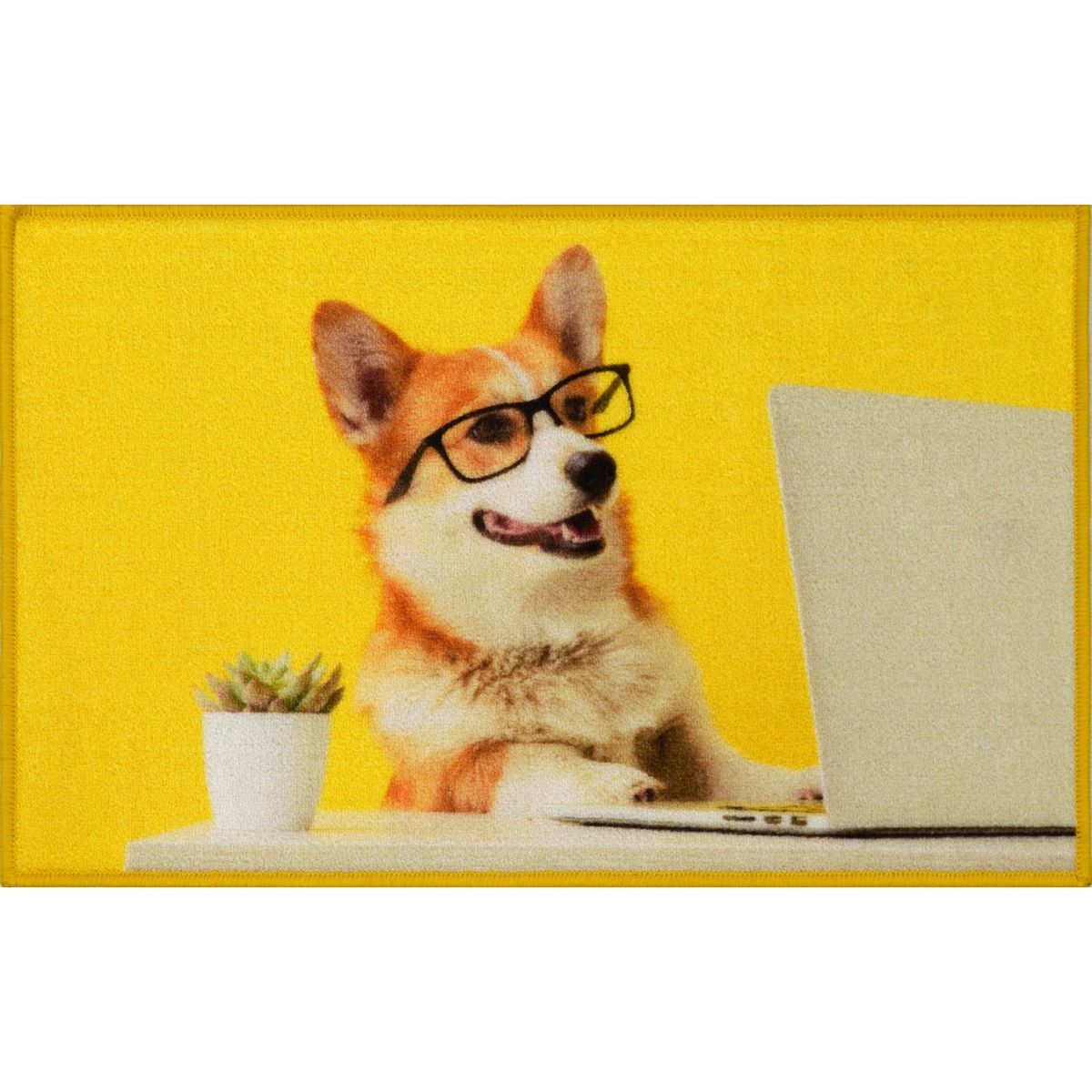 CASA BONITA - Limpiapiés Dog glass 50x80 cm Multicolor