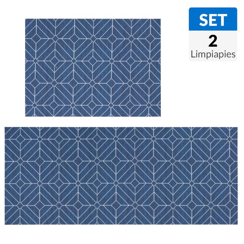CASA BONITA - Set 2 Limpiapiés Trip 70x212 cm  Multicolor