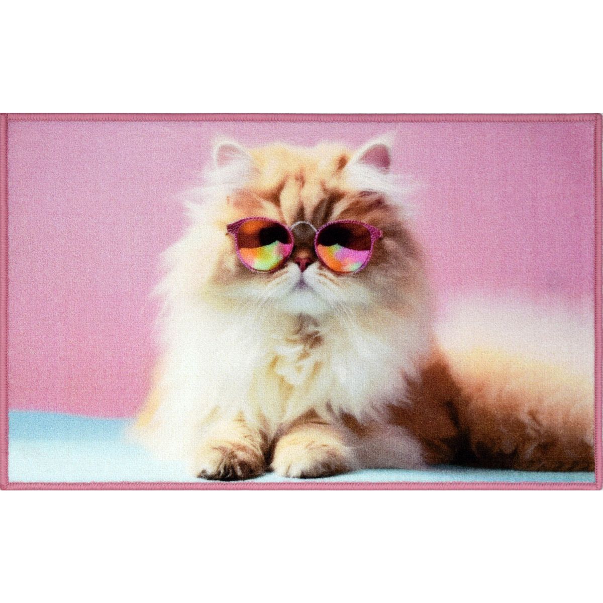 CASA BONITA - Limpiapiés Gato glass 50x80 cm Multicolor