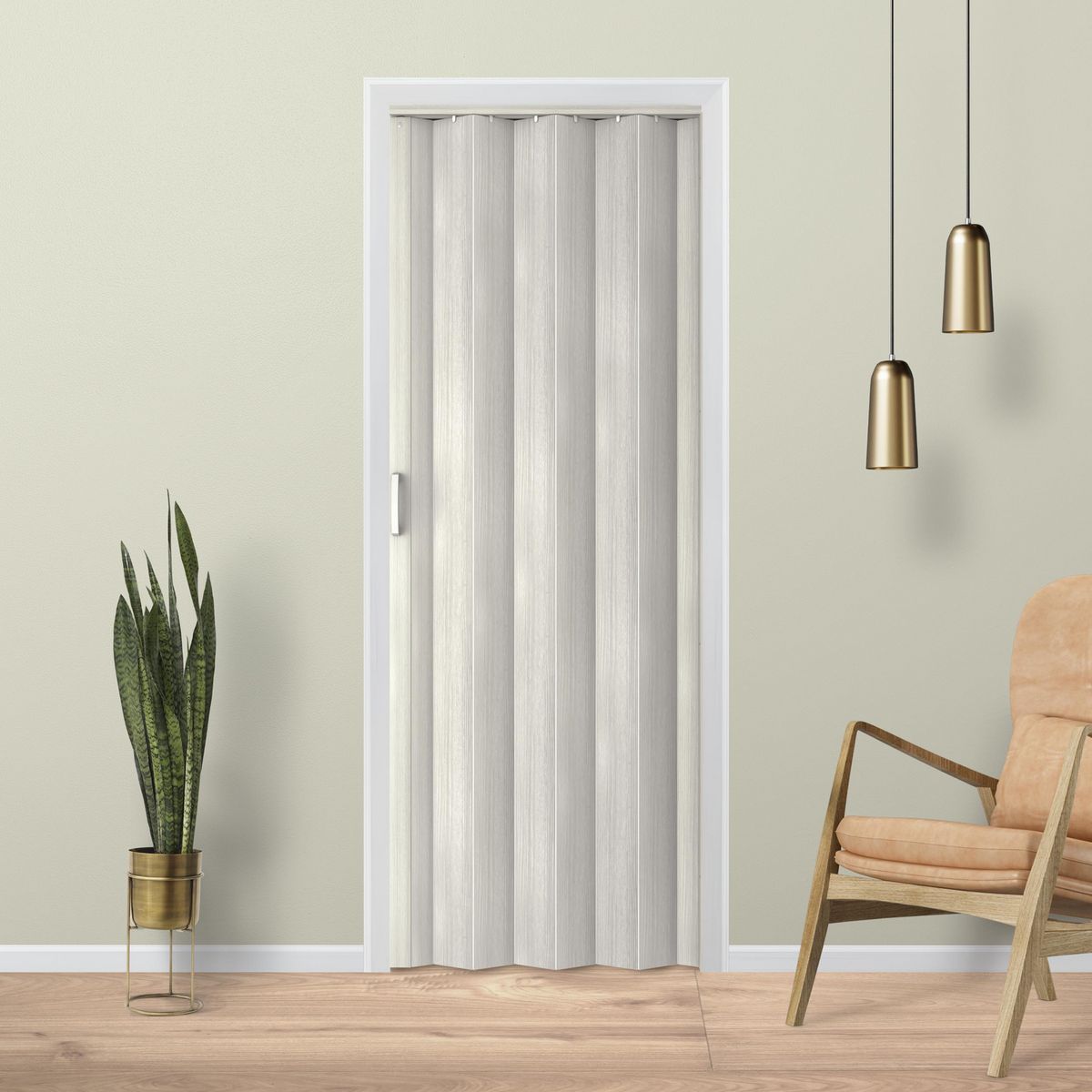 HOGGAN - Puerta Plegable 80x200 cm Tivoli Almendra