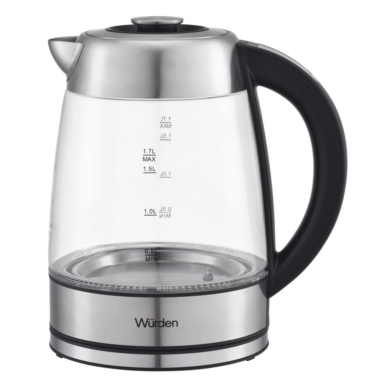WURDEN - Hervidor 1.7 Litros Plata; Transparente K782XD