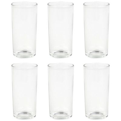 Imagen 2 del producto Set 6 Vasos Vidrio Económico 220 ml Alto
