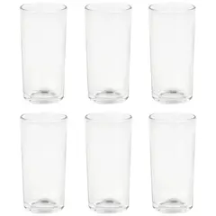 CASA BONITA - Juego 6 Vasos 250 ml Económico