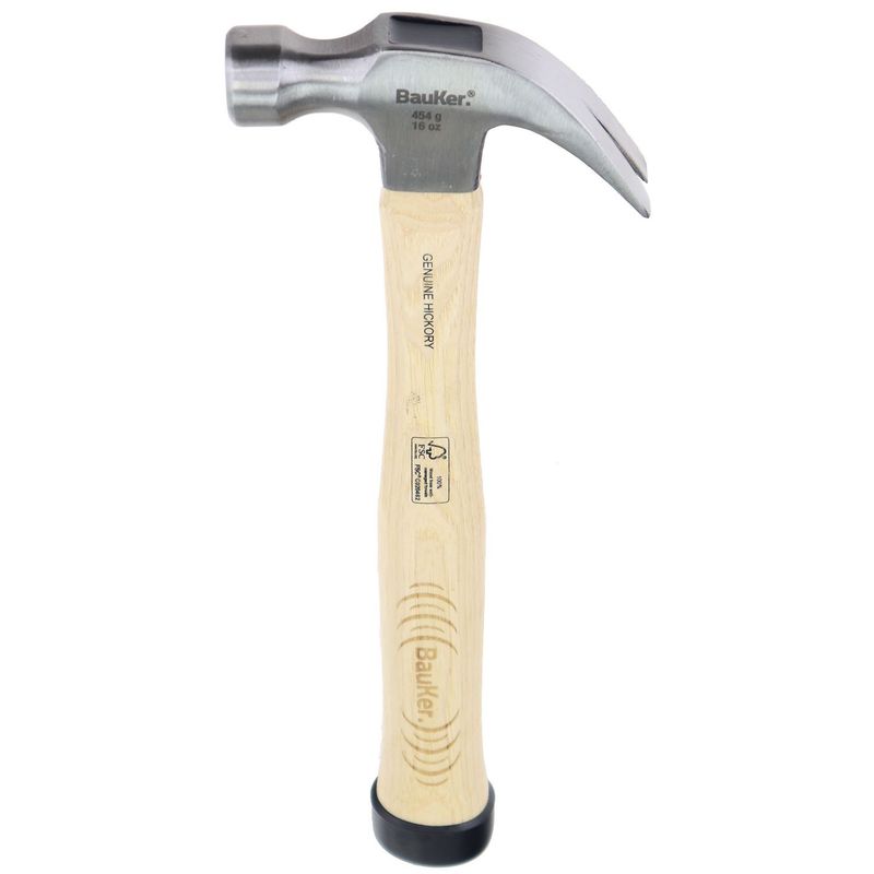 BAUKER - Martillo carpintero 16 Oz acero