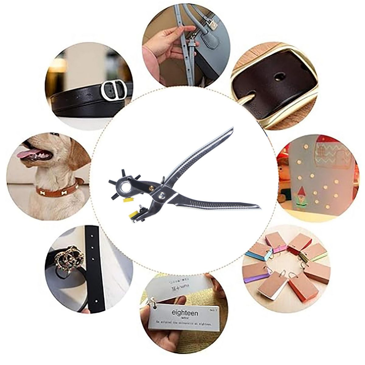 BAUKER - Alicate para ojetillos 8" acero