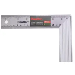 BAUKER - Escuadra carpintera 8" acero