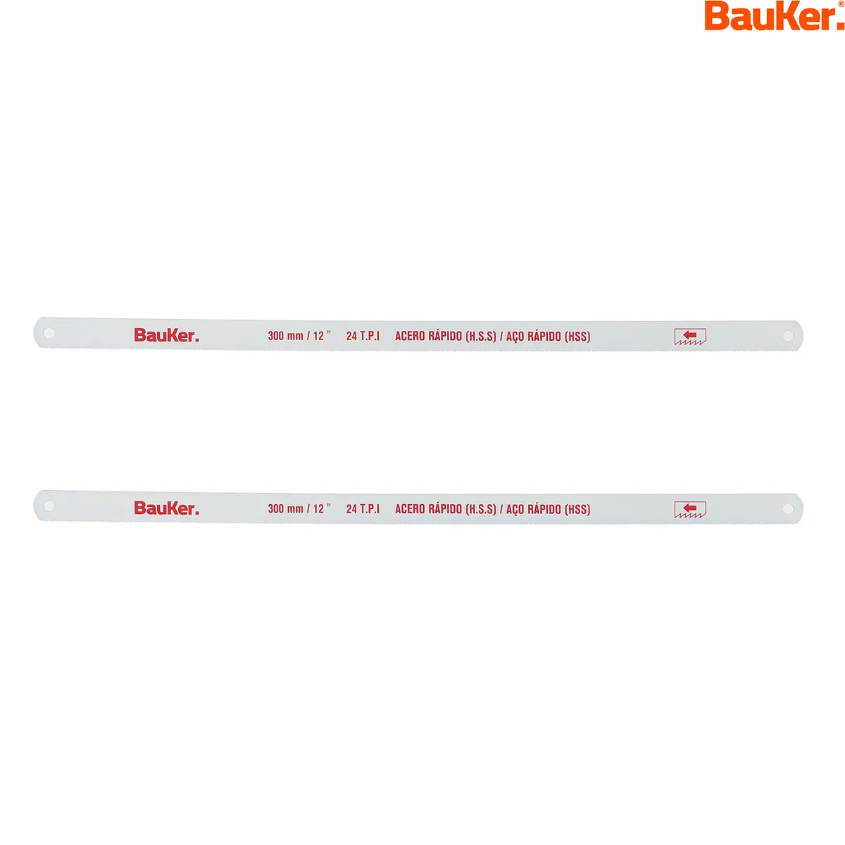 BAUKER - Set de hojas de sierra HSS 12" bimetal 2 unidades