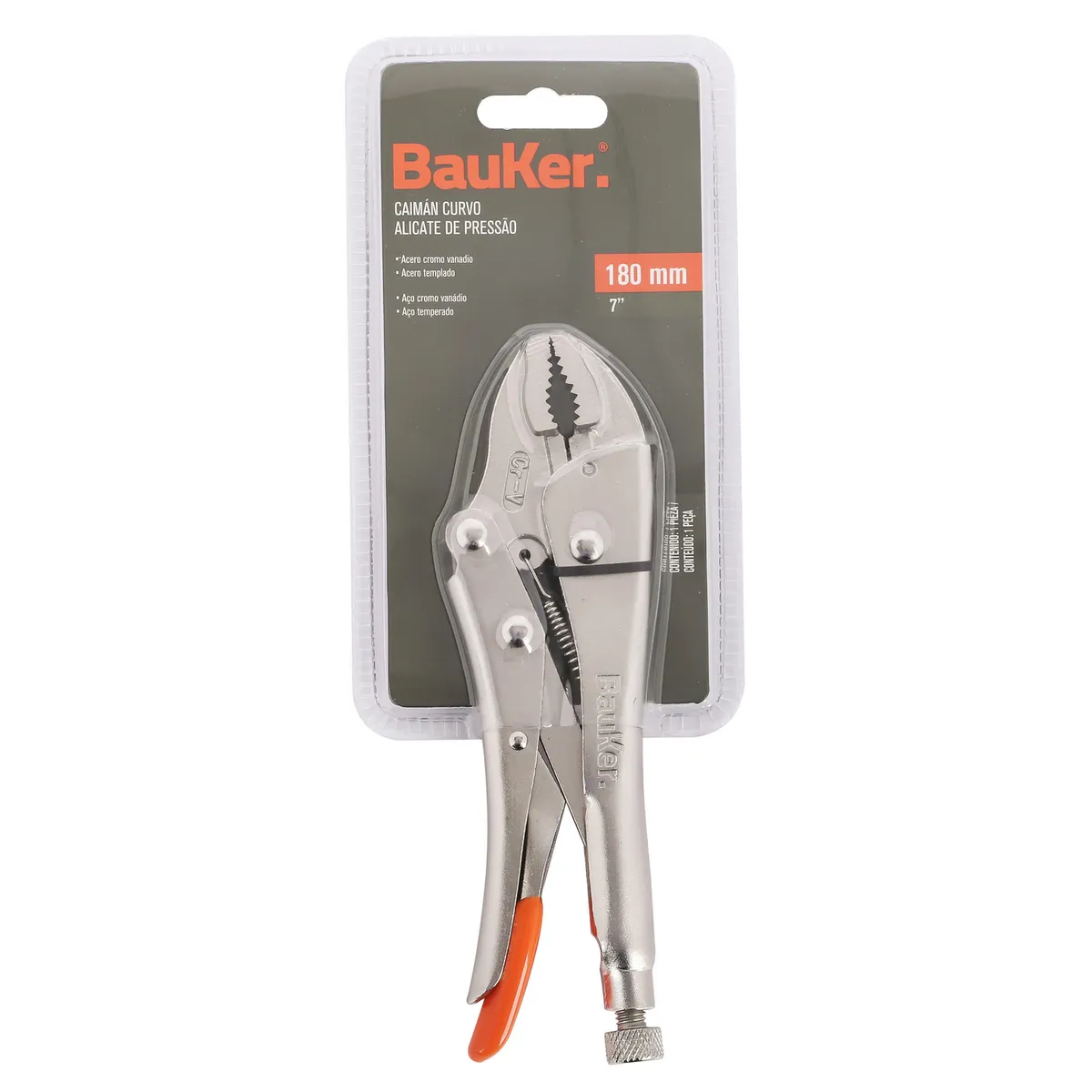 BAUKER - Caimán curvo 7" acero