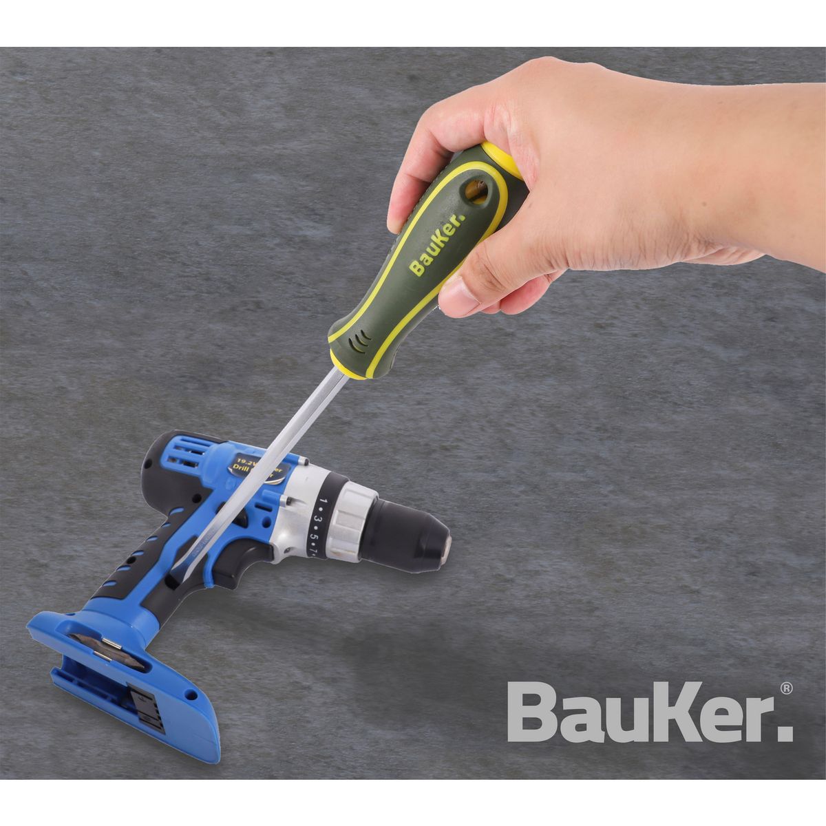 BAUKER - Destornillador plano 5x200 mm