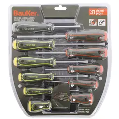 BAUKER - Set de destornilladores y puntas 31 piezas