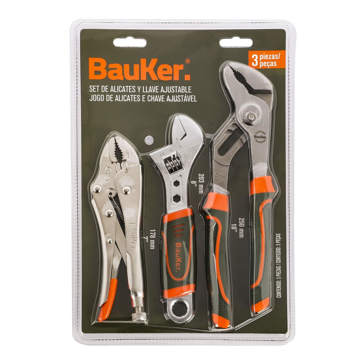 BAUKER - Set 3 herramientas de apriete
