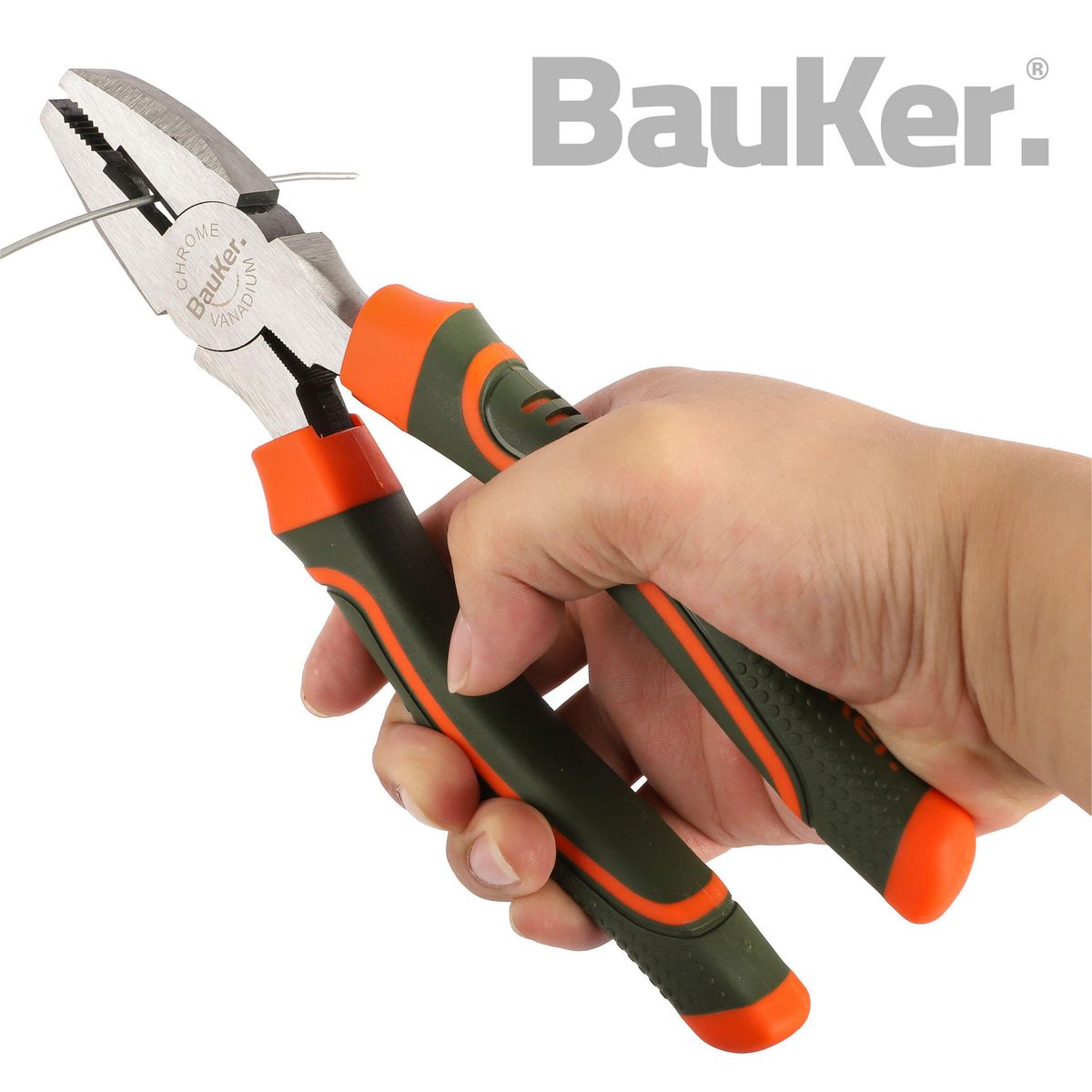 BAUKER - Alicate universal 8 1/2" acero