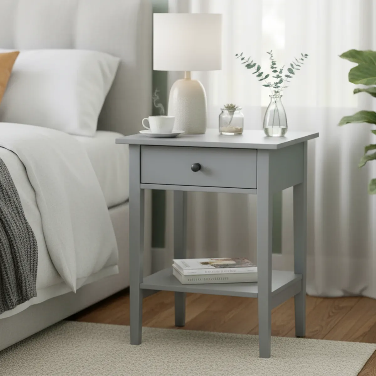 JUST HOME COLLECTION - Velador Tunez Gris 40x48x65 cm