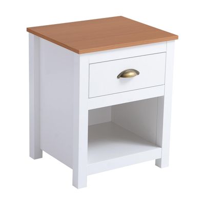 Imagen 2 del producto Velador 1 Cajón(es) China 46x55x39.7 Café, Blanco