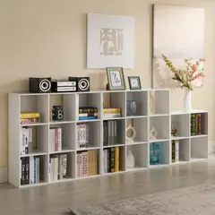 JUST HOME COLLECTION - Estantería 10 Nivel(es) 90x90x30 cm Blanco