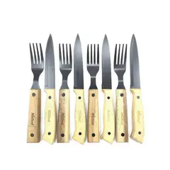 MR BEEF - Set de Cuchillo y Tenedor 4 Piezas