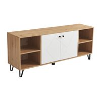 Mesa de TV 65 "" Tonga Café, Blanco 152x63x39 cm