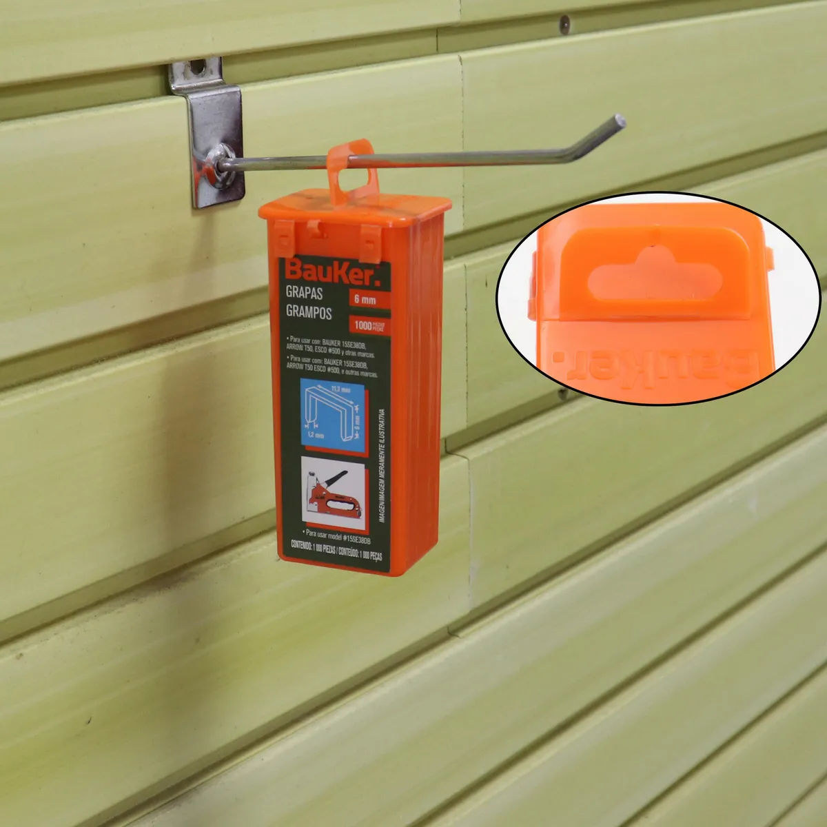 BAUKER - Grapa 6 mm 1000 unidades