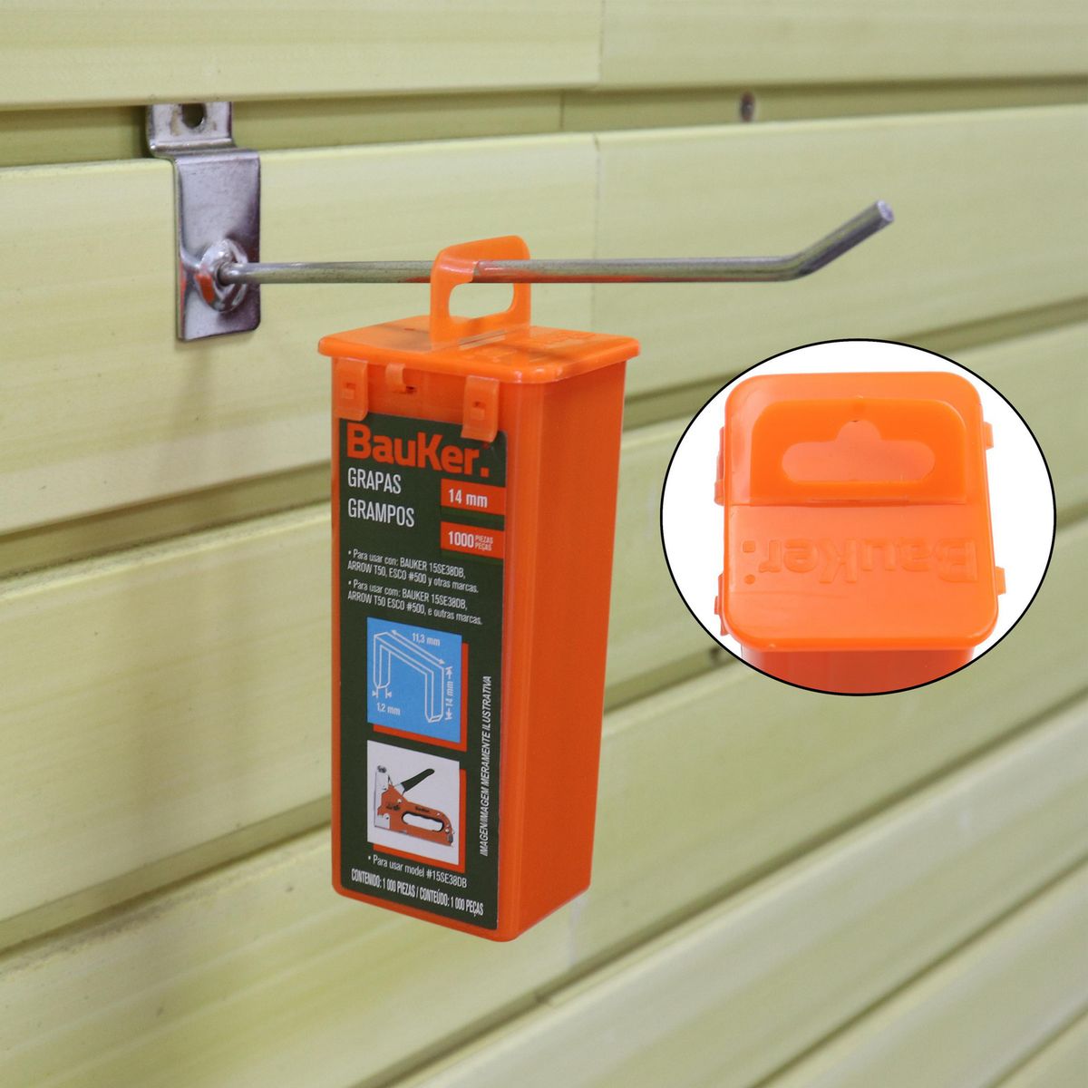 BAUKER - Grapa 14 mm 1000 unidades