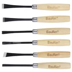 BAUKER - Set de gubias acero 6 unidades
