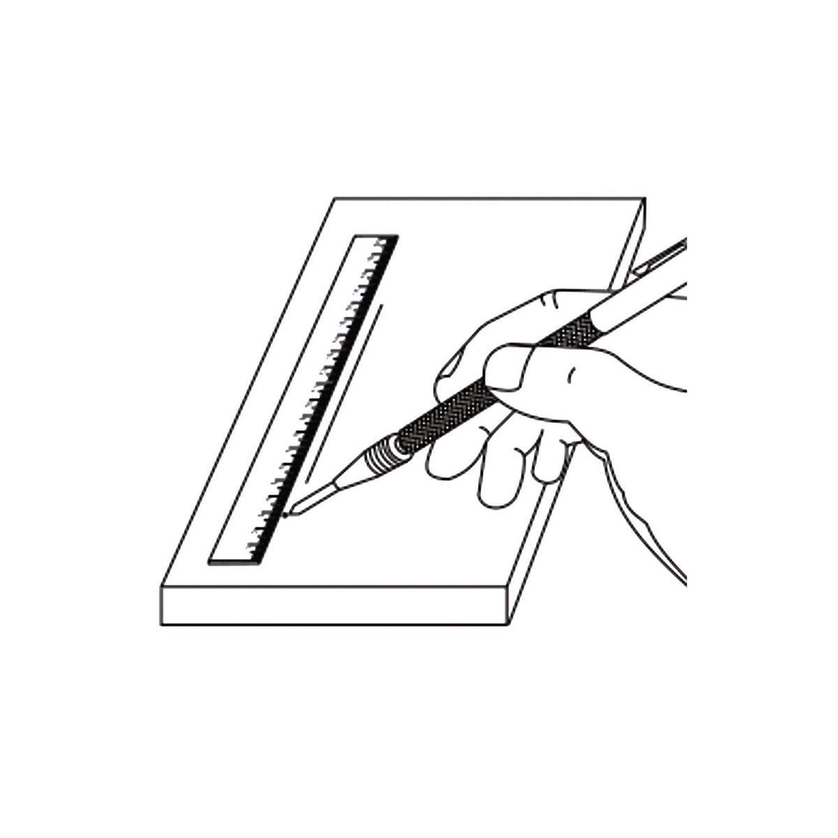 BAUKER - Lápiz para metal/plástico/cerámica