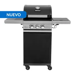 MR BEEF - Parrilla a gas 5292-01-SBB 2 Quemadores 1 Quemador Lateral