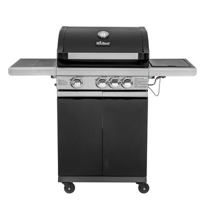 Mr Beef Parrilla A Gas Pro 3 Quemadores 1 Quemador Lateral