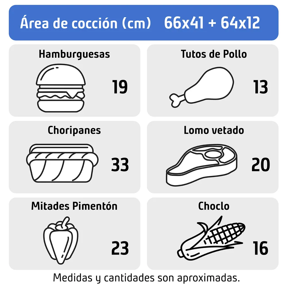 Mr Beef Plus Parrilla a Gas 4 Quemadores, foto 2