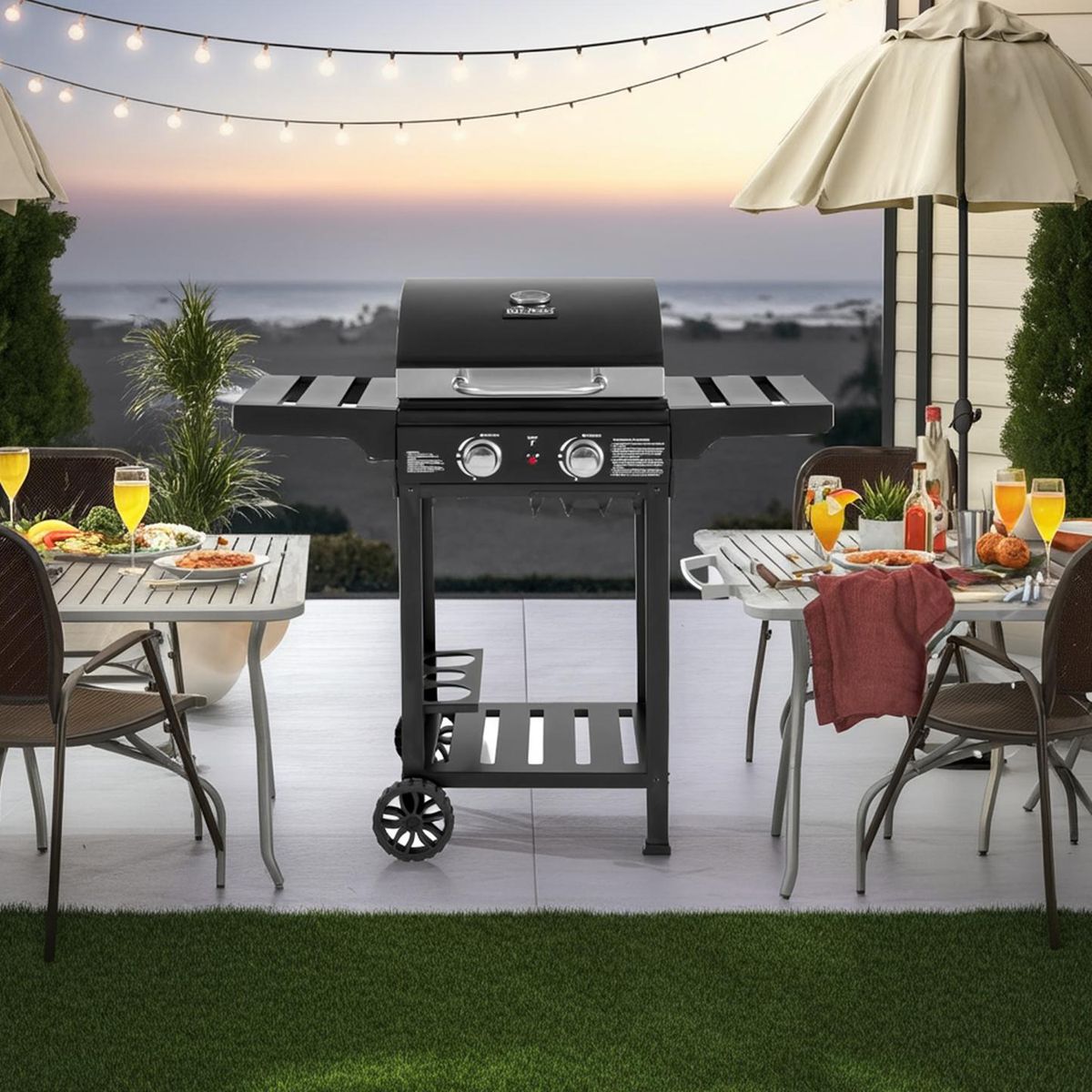 MR BEEF - Parrilla a Gas H22NJ21S10 2 Quemadores 