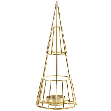 Portavela rbol dorado 21,8 cm