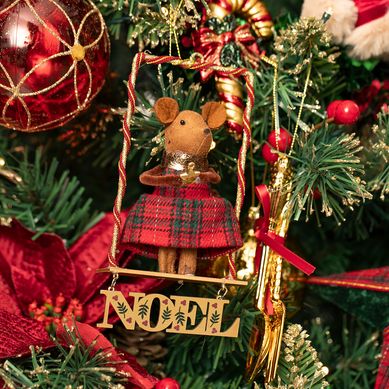 Adorno rbol ratn noel 13 cm