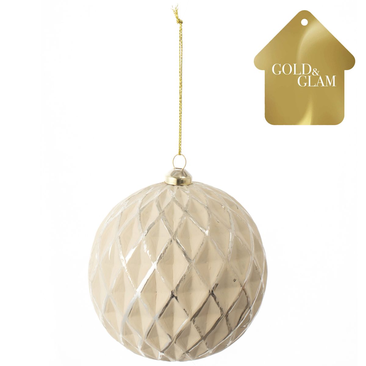 DEAR SANTA - Esfera 10 cm dorada