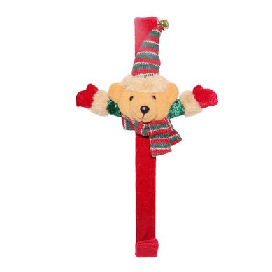 Colgante corona rojo 30,5 cm oso
